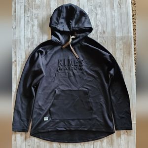 Kimes Ranch western hoodie black men's women's xl black spellout